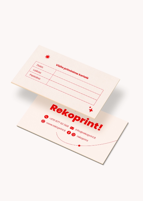 Visit reminder cards